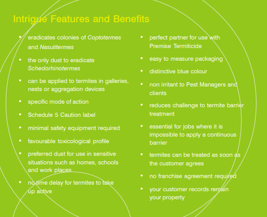 Bayer Intrigue Termite Dust | Triflumuron - 1 kilo - Image 2